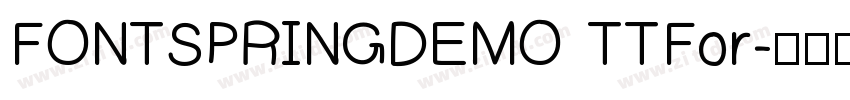 FONTSPRINGDEMO TTFor字体转换